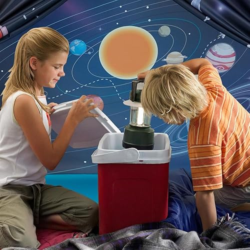 Miniatura 4 de Space World Play - Tienda de campaña para niños con cúpula de galaxia para niños y niñas, tienda de campaña emergente imaginativa para niños y