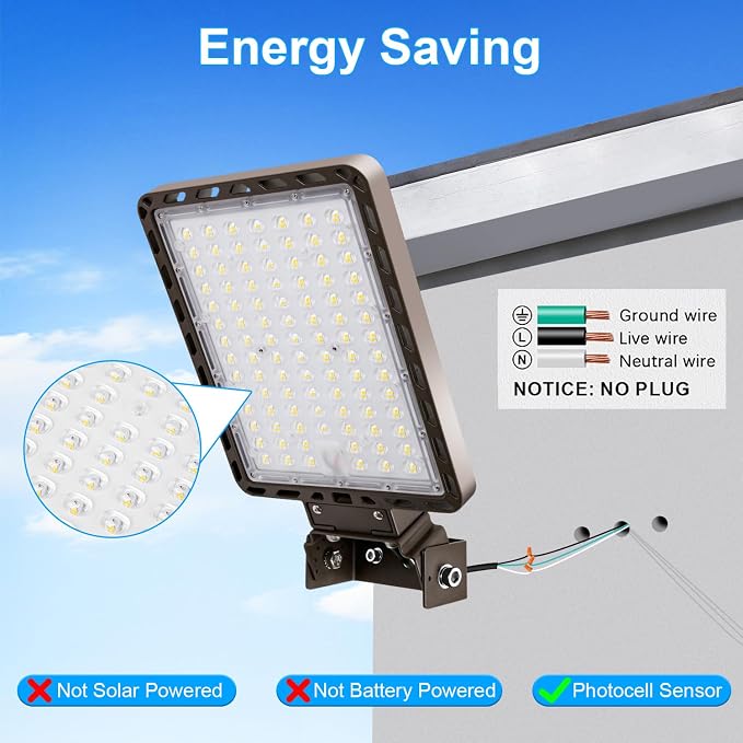 Luz LED para Estacionamiento 240W con Sensor Crepúsculo miniatura 4