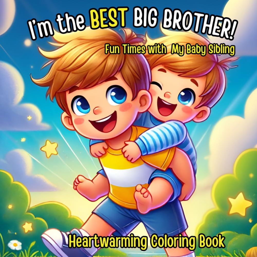 I’m the Best Big Brother! Fun Times with My Baby Sibling – A Heartwarming Coloring Book (Sibling Coloring Book Series – Love and Fun!)