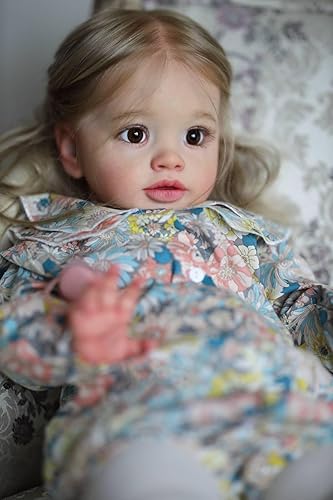 Miniatura 7 de Angelbaby Muñeca de bebé recién nacida de vida real, reborn, niña de 26 pulgadas, grande, linda, realista, muñeca de bebé recién nacida, de silicona