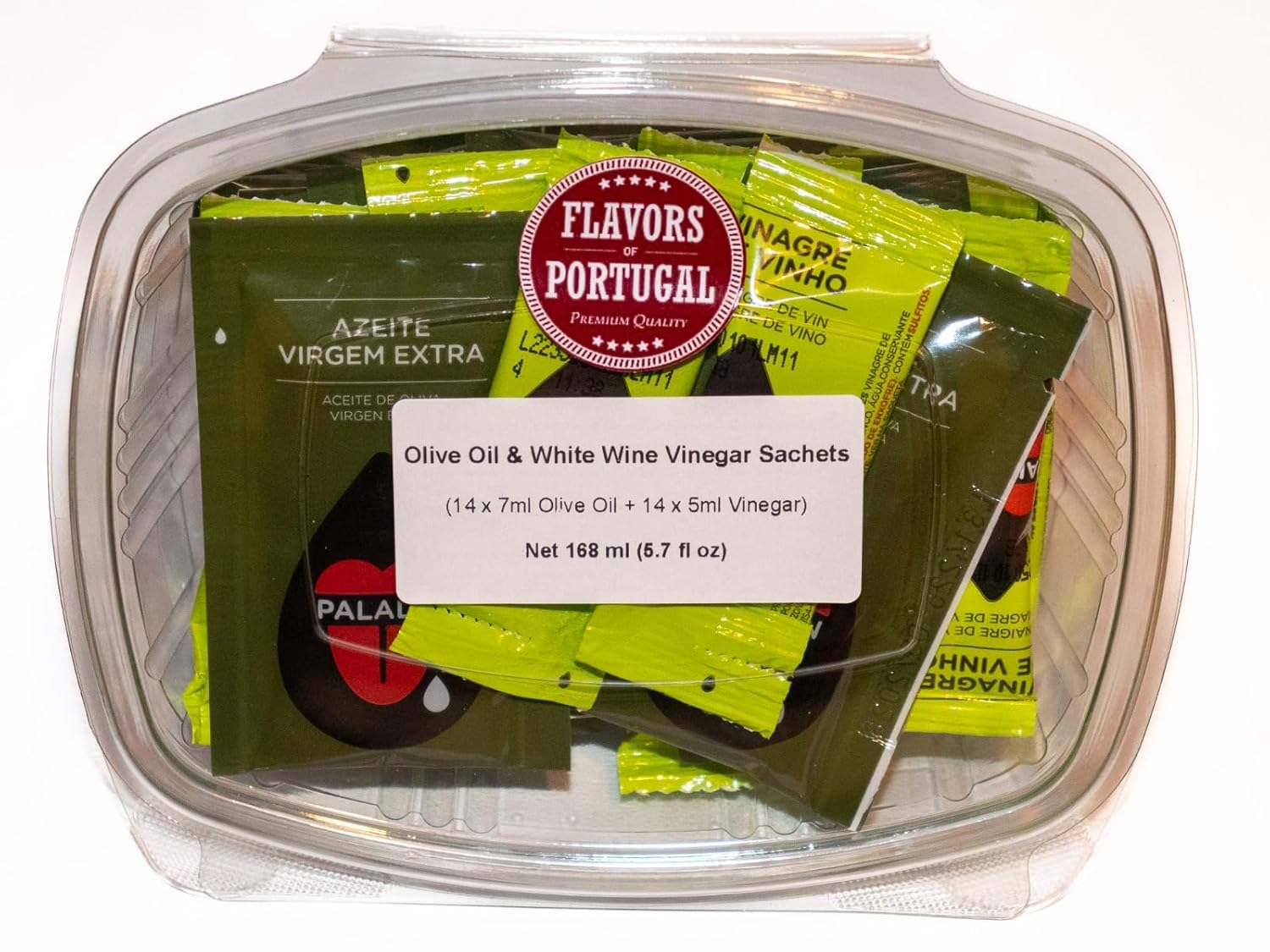 Sobres de Vinagre y Aceite de Oliva - Pack de 28 (14 c/u) - Porciones Individuales