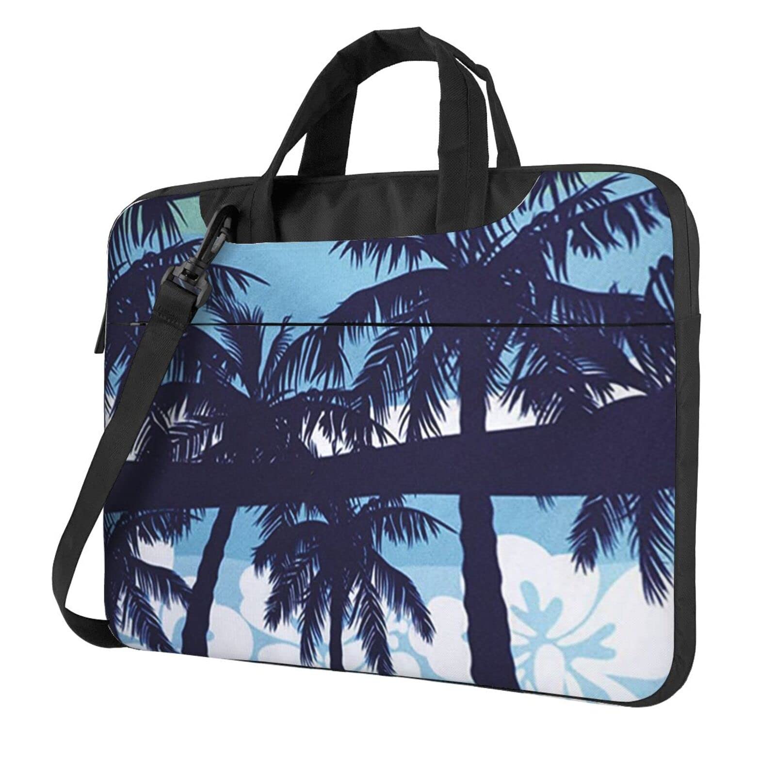 Sacoche ordinateur bleu palmier housse PC portable 15 pouces - 8