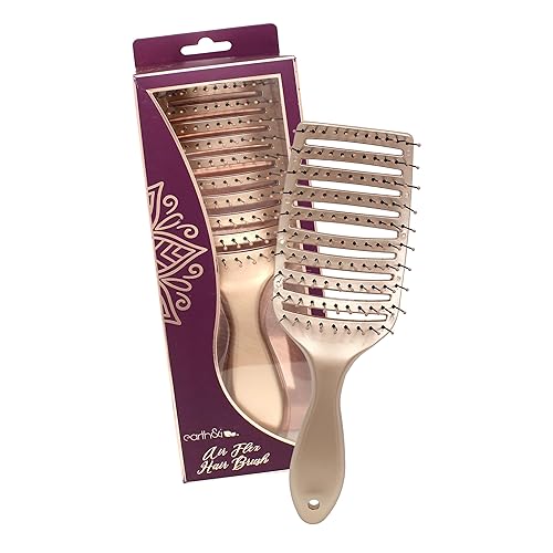 Earth & I Rosegold Hair Brushes for Women, Pink Hairbrush,
