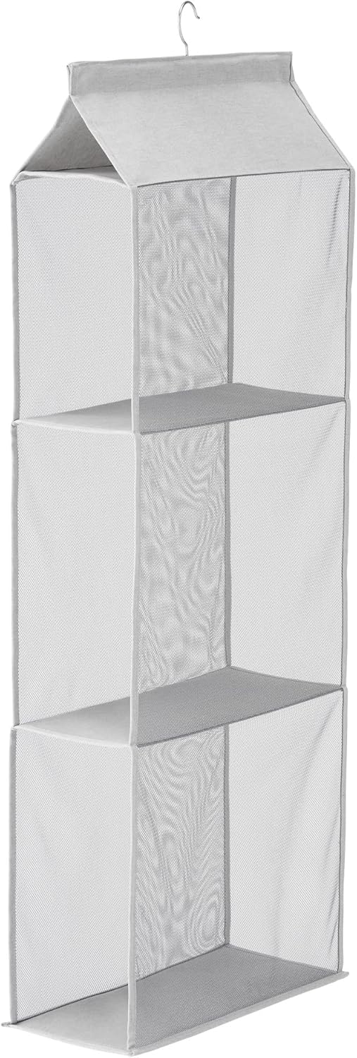 Pearl Metal N-7939 Storage Rack Bag, Hanging, 3 Tiers, Closet, Clothes