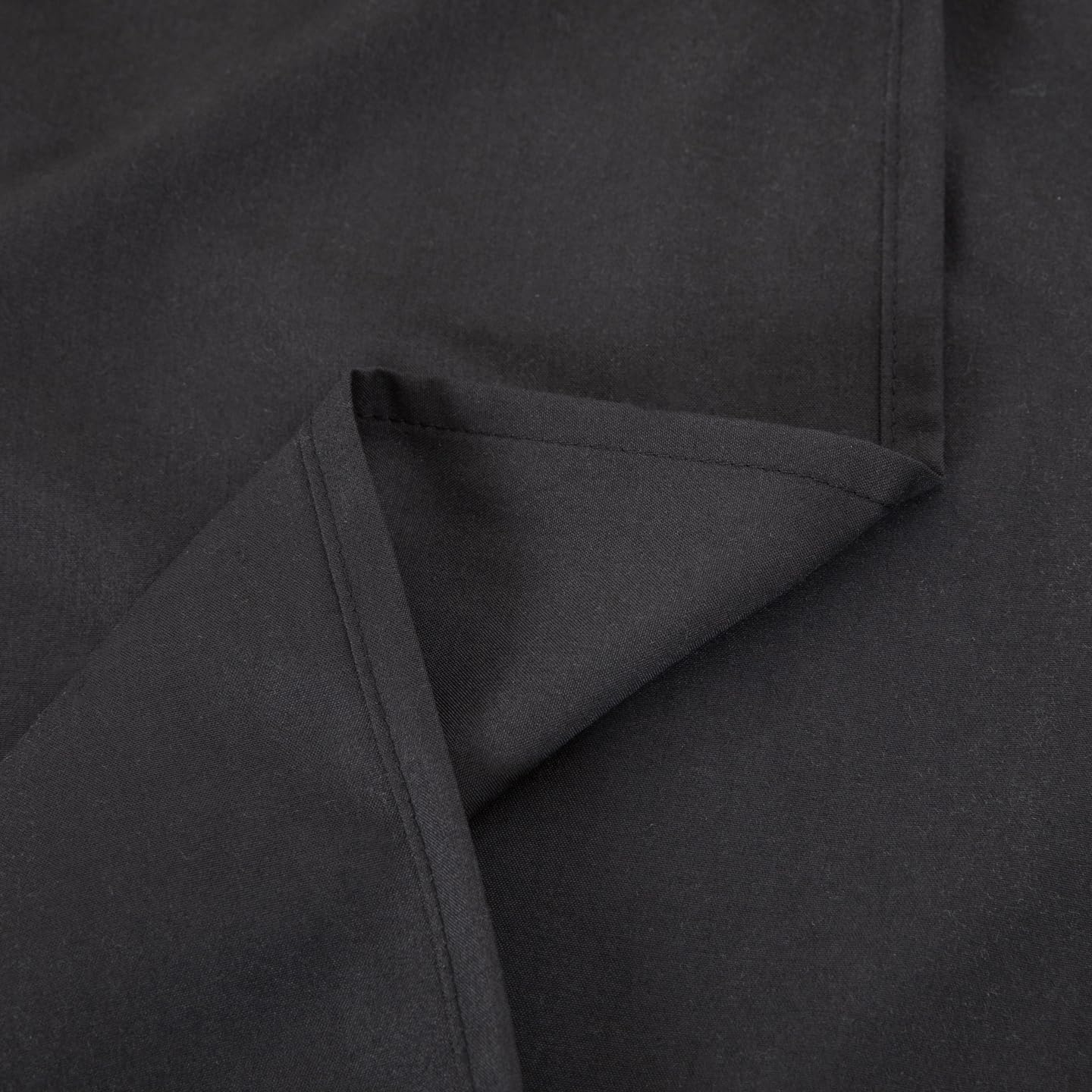 Queen Flat Sheet Only， 90x102Inch Black - Ultra Soft Breathable Brushed Microfiber Top Sheet - Hotel Quality & Wrinkle-Free - Shrinkage, Fade Resistant - Easy Care Queen Sheets