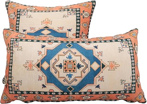 Miniatura 9 de Funda de cojín Kilim hecha a mano con patrón étnico de granja, suave, cuadrada, lavable, impresa, decoración del hogar, dormitorio, sala de estar,