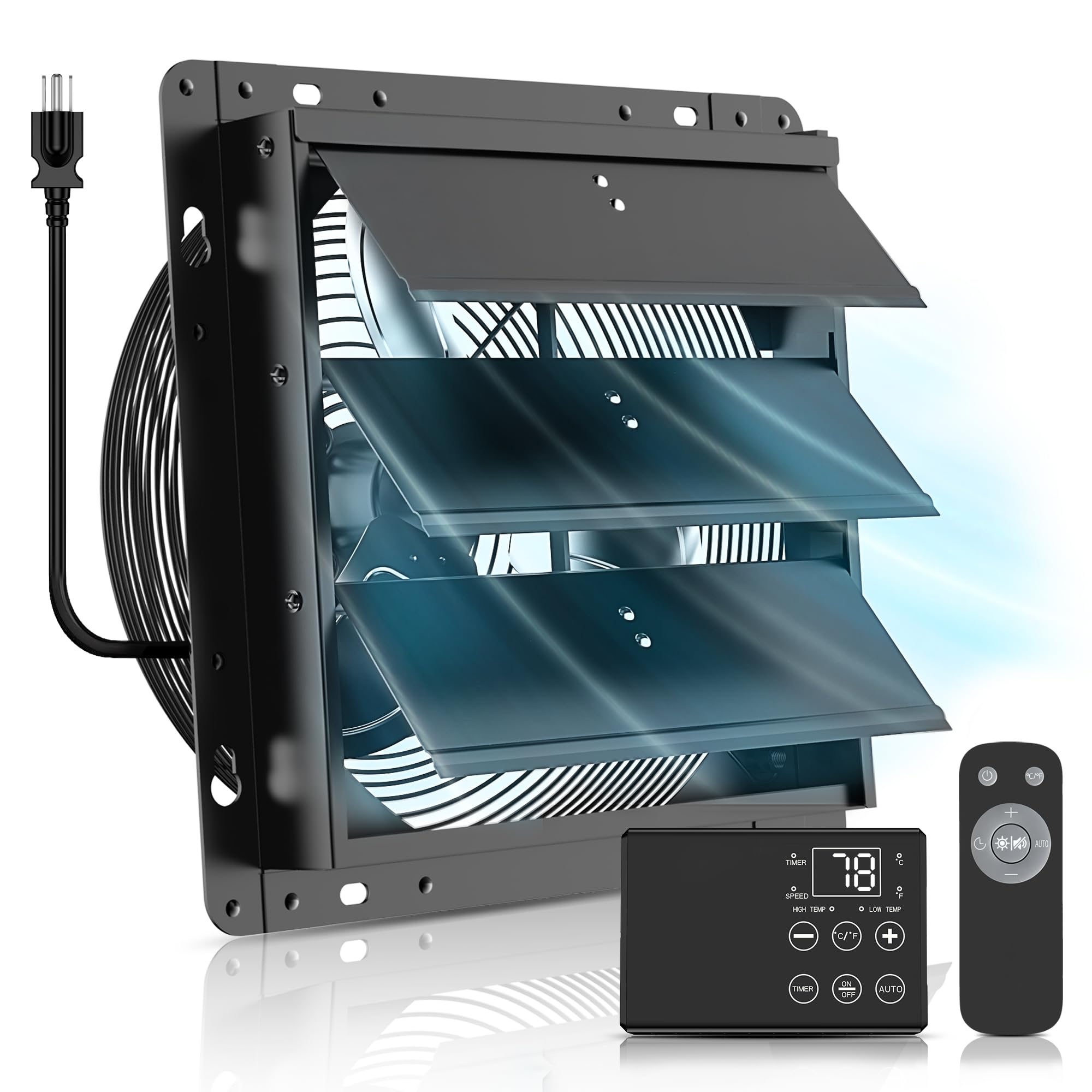 Ehiair 8' Upgraded Shutter Exhaust Fan