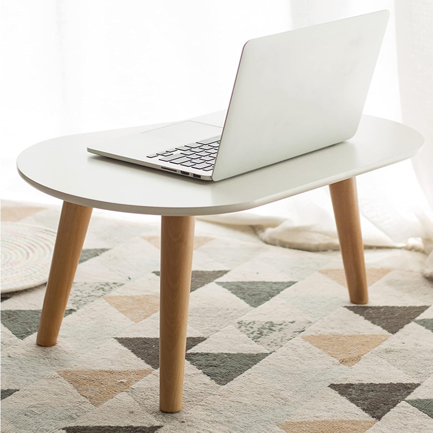 Side Table/End Table,Snack Side Table, Modern Coffee Table End Table Sofa Tables for Living Roomfor Living Room Bedroom and Balcony Easy Assembly,40x70cm