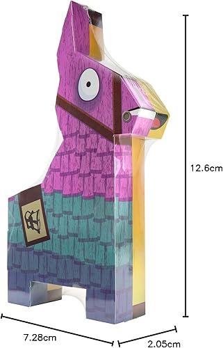 Miniatura 12 de Fortnite Supply Llama Series Potassius Peels, figura articulada de 4 pulgadas con brillo trasero, armas y calcomanía, multicolor (FNT1004)
