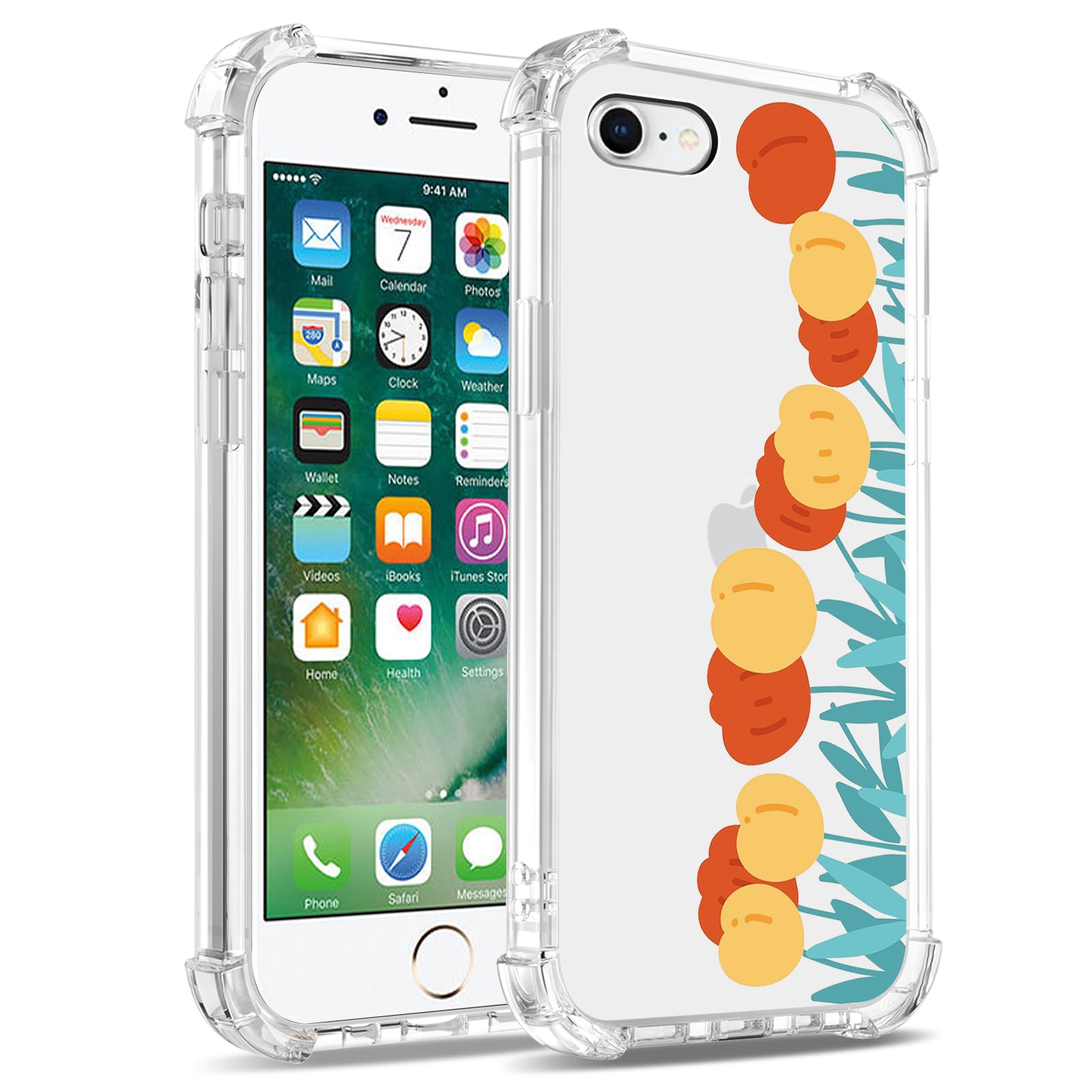 Cover per iPhone 6 / iPhone 6s, Custodia TPU in Trasparente Silicone Flessibile Morbida e Sottile, Antiurto Anti-graffio Protezione Cover per iPhone 6 / iPhone 6S(4.7 inch), Modello-39