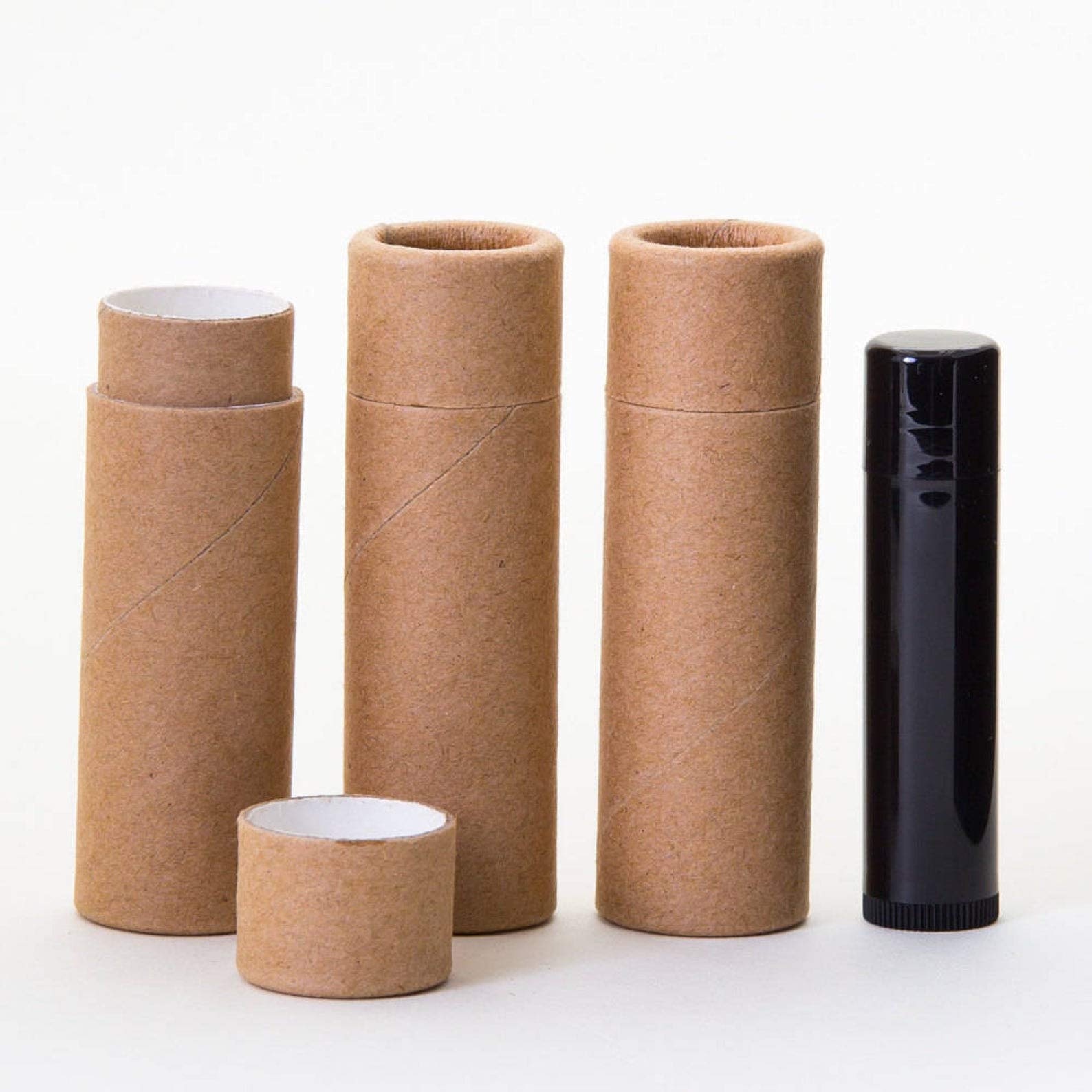 1/2 OZ (Tall) Kraft Paperboard Lip Balm/Deodorant/Cosmetic/Lotion Tubes x100