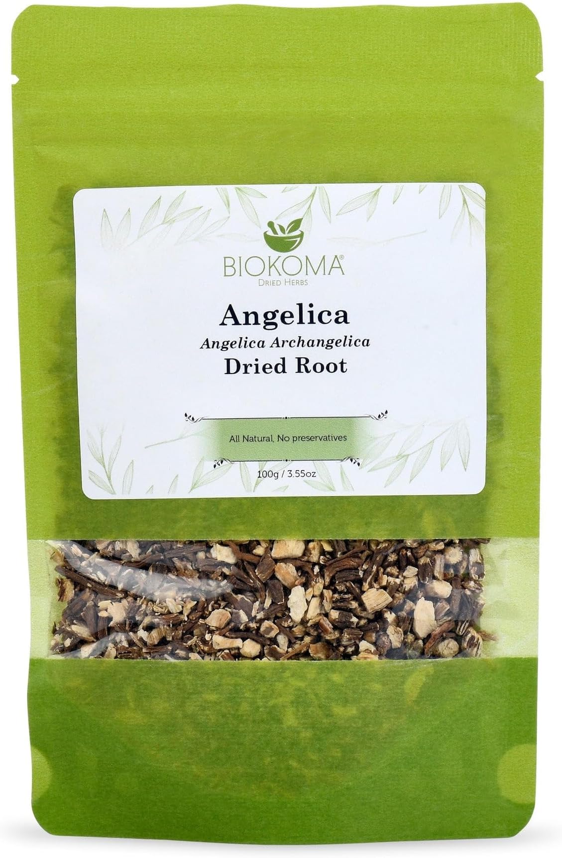 Biokoma Angelica Archangelica Root 3.5oz Herbal Tea Pure Digestive Support