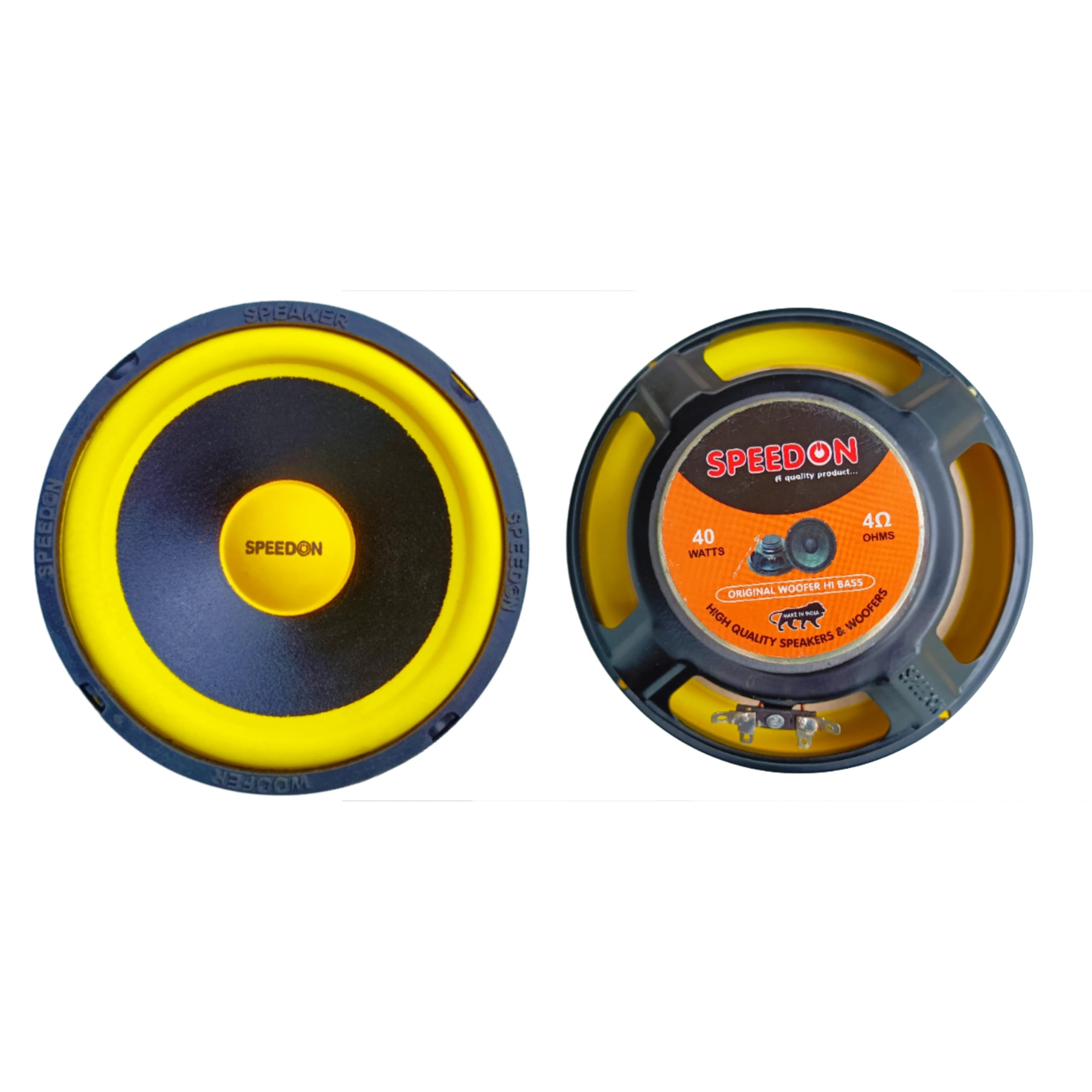 SPEEDON 8" 40W (Pack of 2 pcs) woofers/Speakers for Home Audio, car woofer Sound and Deep bass