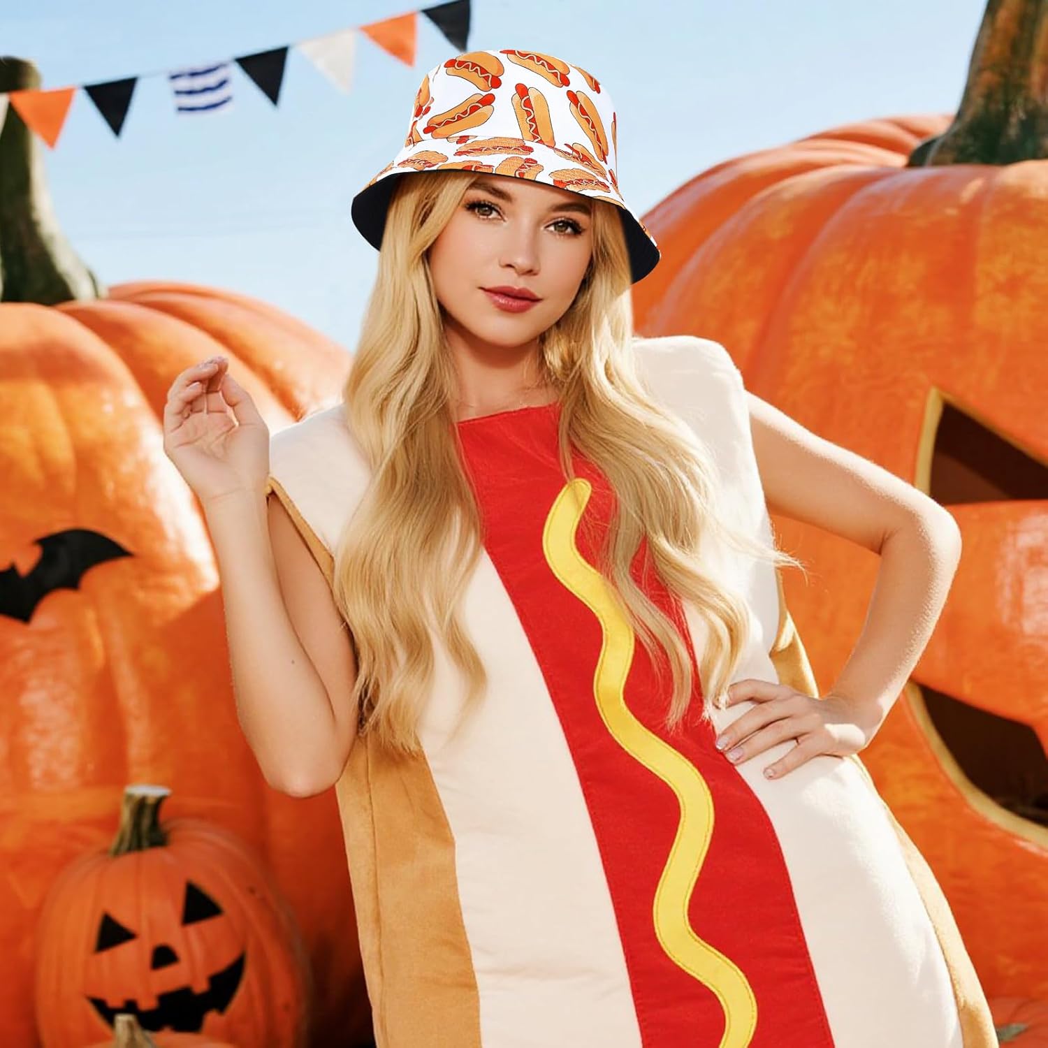 DOCILA Bucket Hats for Women Trendy Print Reversible Bucket Hat Packable All Season Fisherman Sun Caps - Image 3