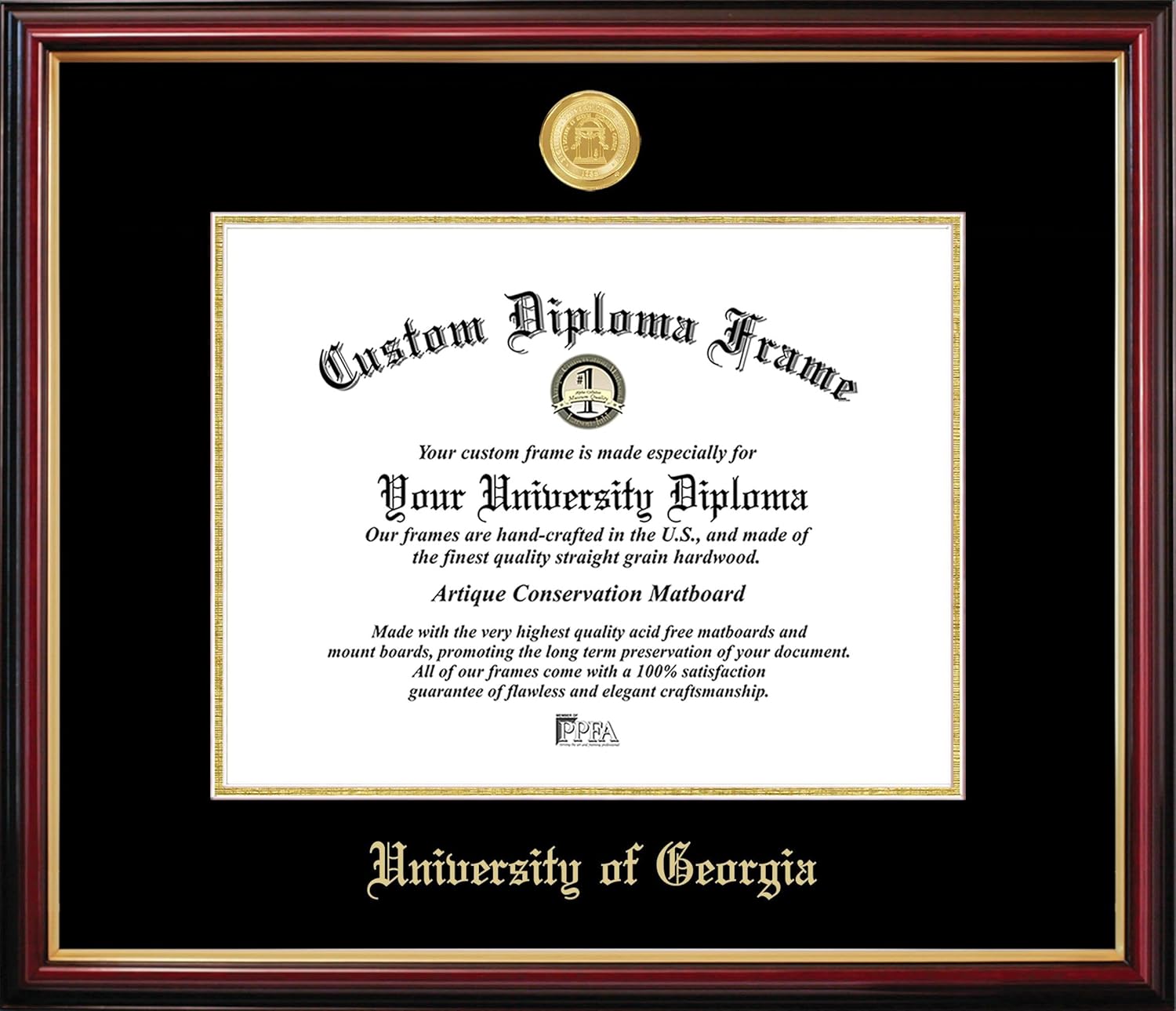 Campus Images University of Georgia Bulldogs Petite Diploma Frame