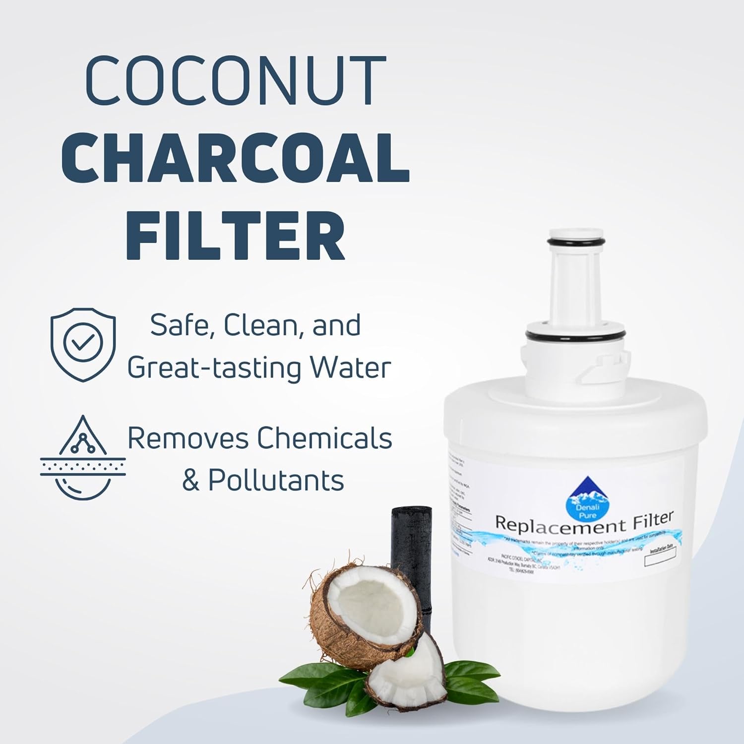 2-Pack Replacement for Samsung RM257ABBP Refrigerator Water Filter - Compatible with Samsung DA29-00003G, Samsung DA29-00003B, Samsung DA29-00003A Fridge Water Filter Cartridge