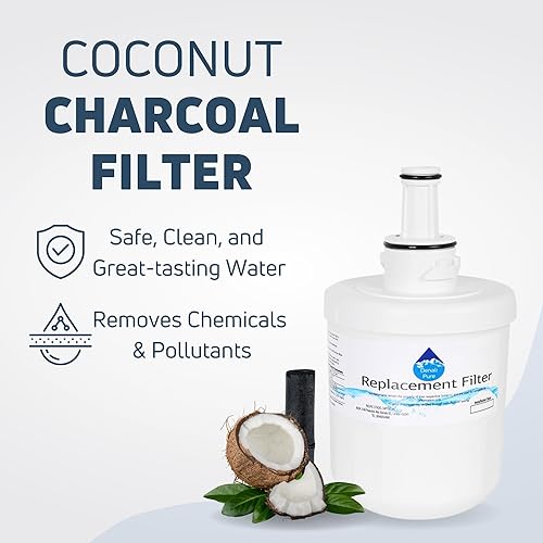 Miniatura 5 de Paquete de 2 filtros de agua de repuesto para refrigerador Samsung RF266AEBP/XAA – Compatible con Samsung DA29-00003G, Samsung DA29-00003B, Samsung