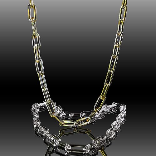 Amazon.com: Glass chain link necklace 