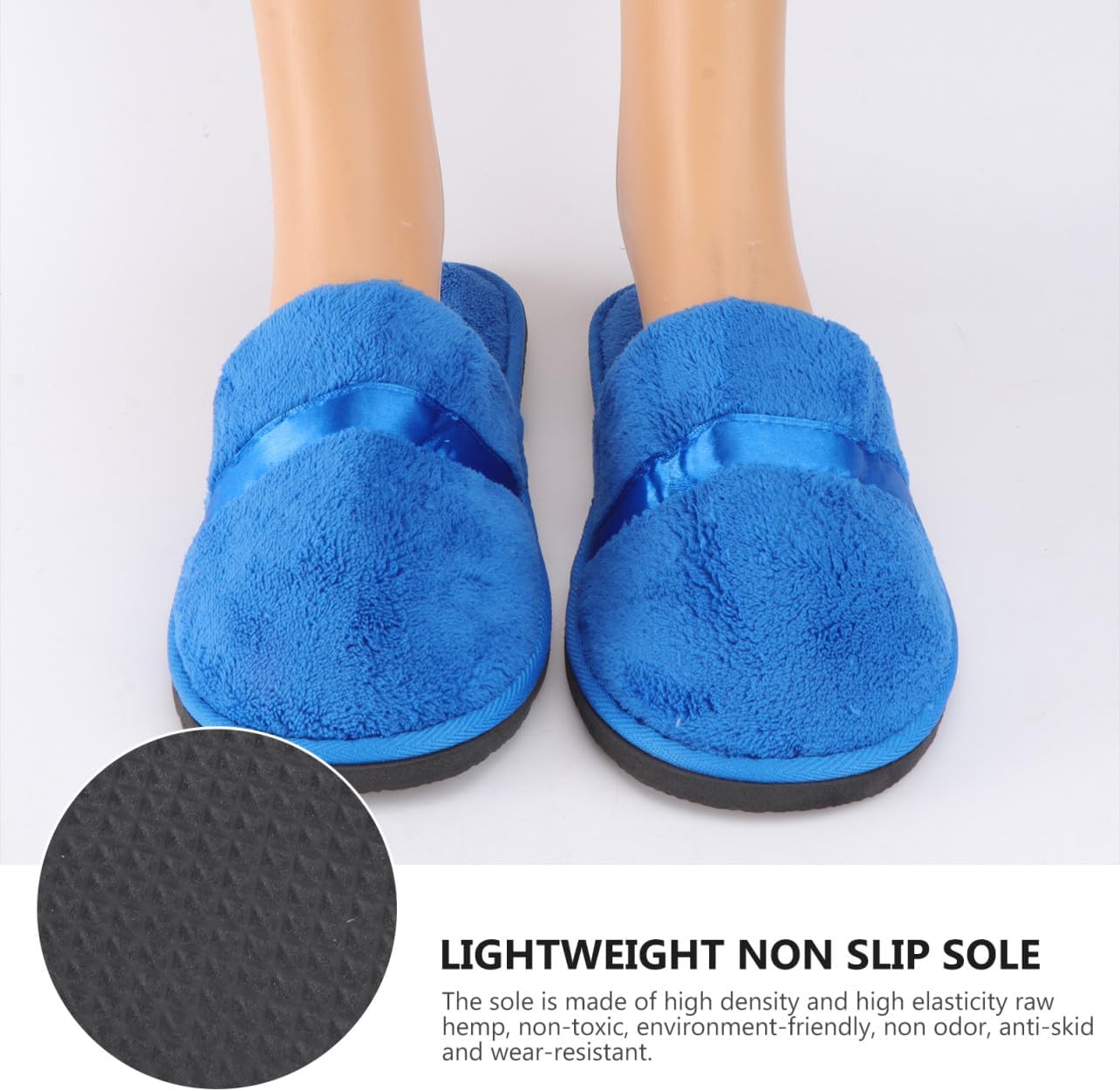 Anti-skid Indoor Slippers for Men Women Comfortable Coral Fleece House Shoes for Hotels Salons and Home Use Lightweight and Durable Guest Slippers
