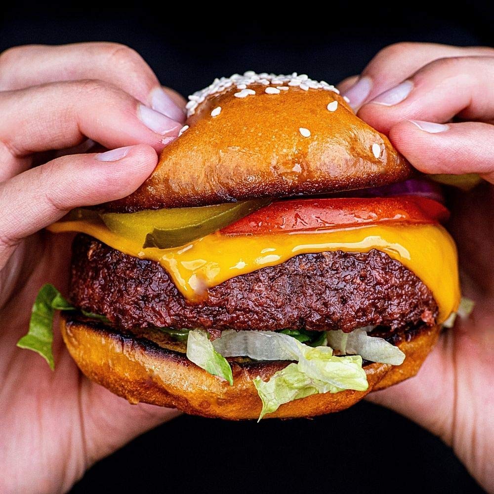 Hungry Planet Beef™ Burgers, Plant-Based / Vegan (10.5lb, 42/4oz Burgers)