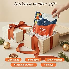 Shower Steamers Aromatherapy - USA Made with Natural Ingredients & Citrus Essential Oil, Christmas Stocking Stuffers for Men & Women, Long Lasting Shower Bombs for Energy Boost, White Elephant Ideas