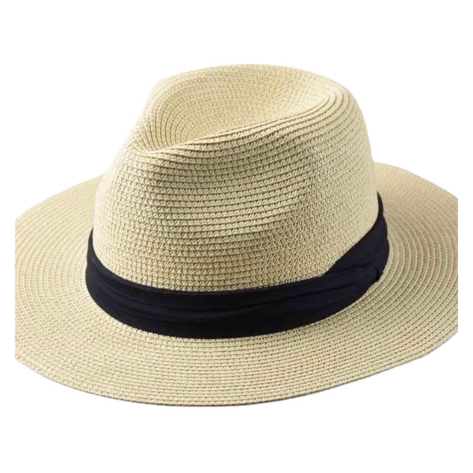 Genérico Sombrero de paja ala ancha gran tamaño Gorra viaje playa verano