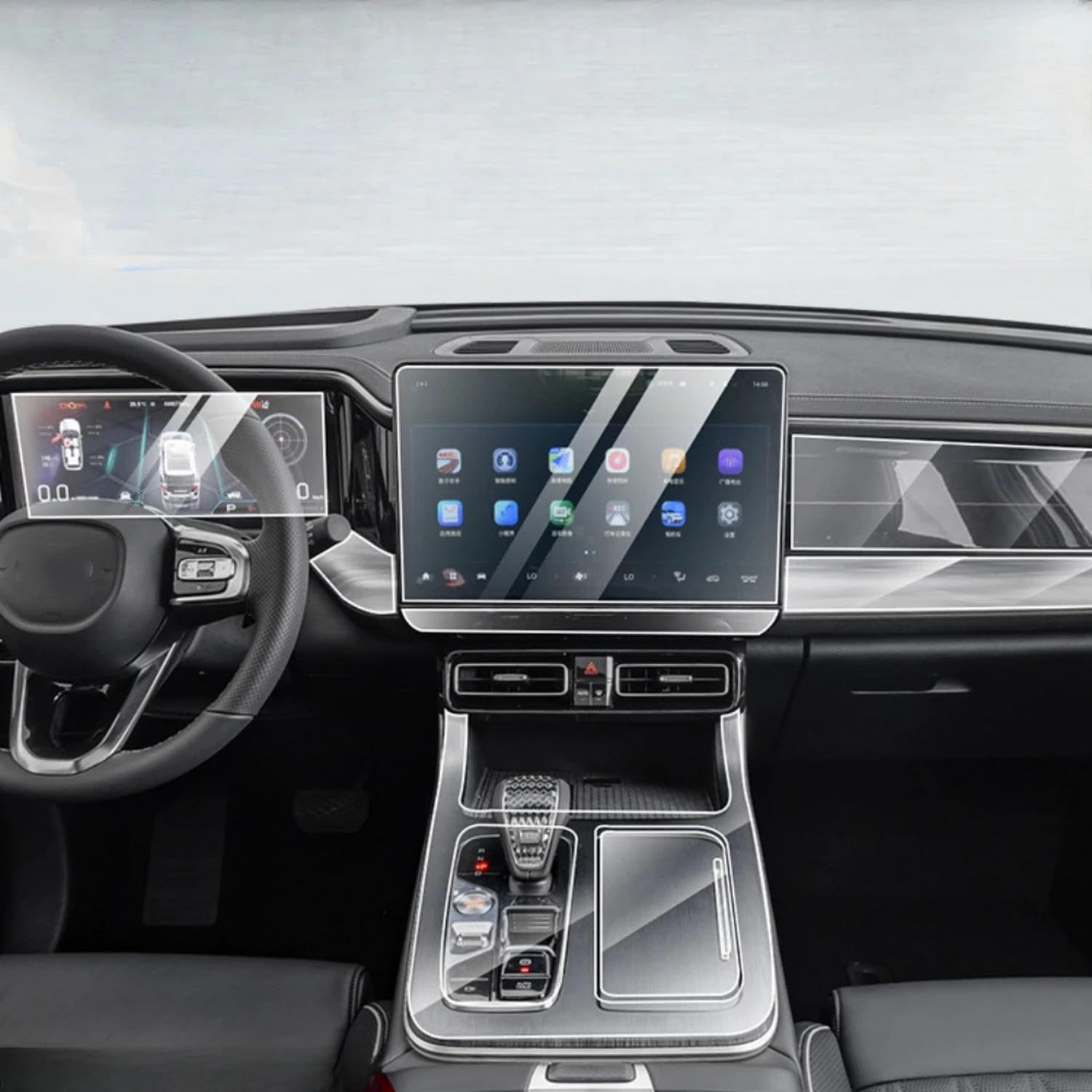 Autocollant anti-rayures de panneau d’engrenage pour Trumpchi GS8
