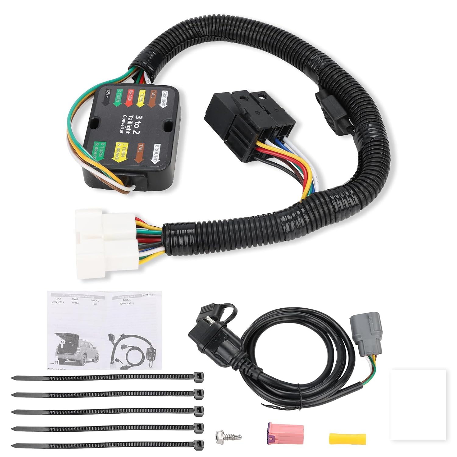 56170 4-Pin Trailer Wiring Harness Compatible with Honda Pilot 2012–2015