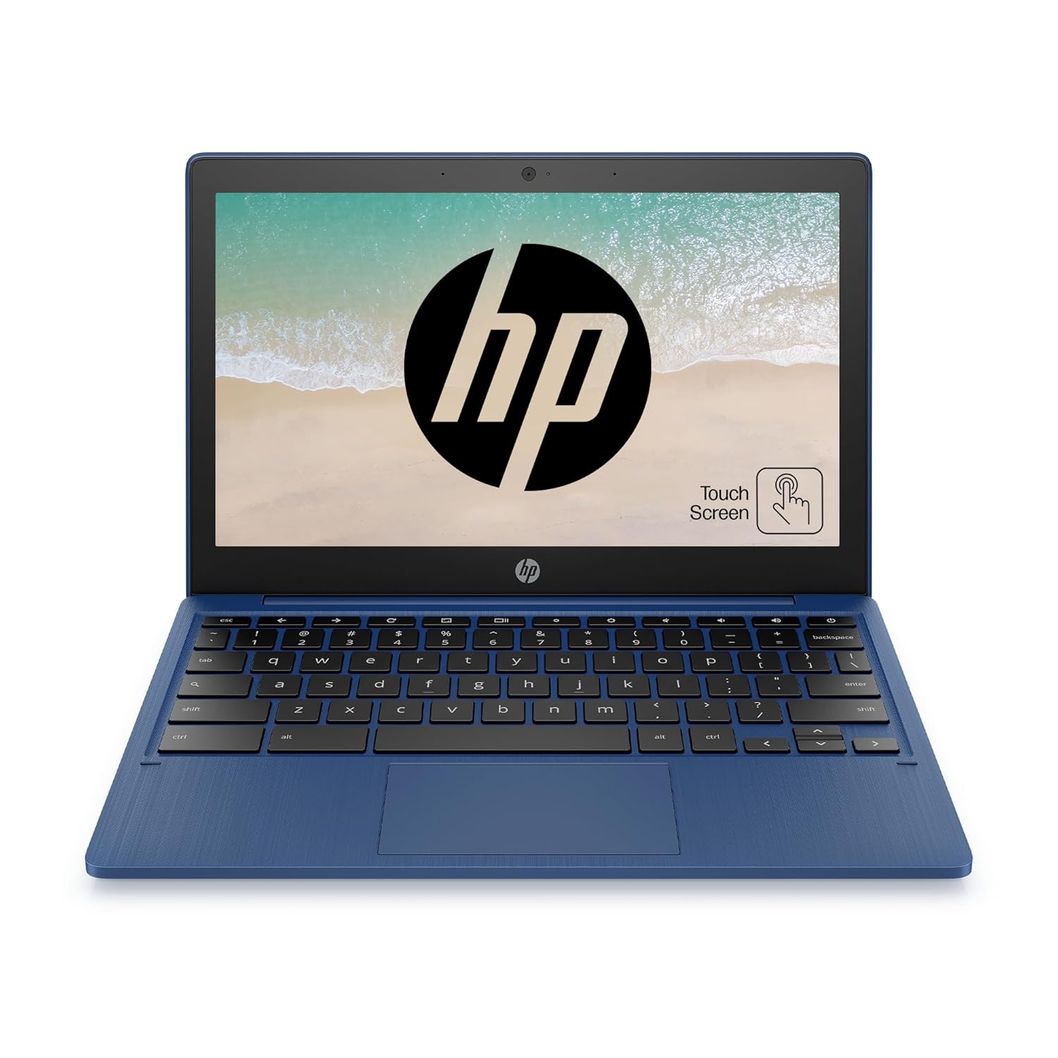 HP Chromebook 11a, MediaTek MT8183 Processor 11.6 inch(29.5 cm) Thin and Light Touchscreen Laptop (4 GB RAM/64 GB eMMC/Chrome OS/Fast Charge/Google Assistant/Indigo Blue/1.07Kg), na0002MU, 1.07Kg
