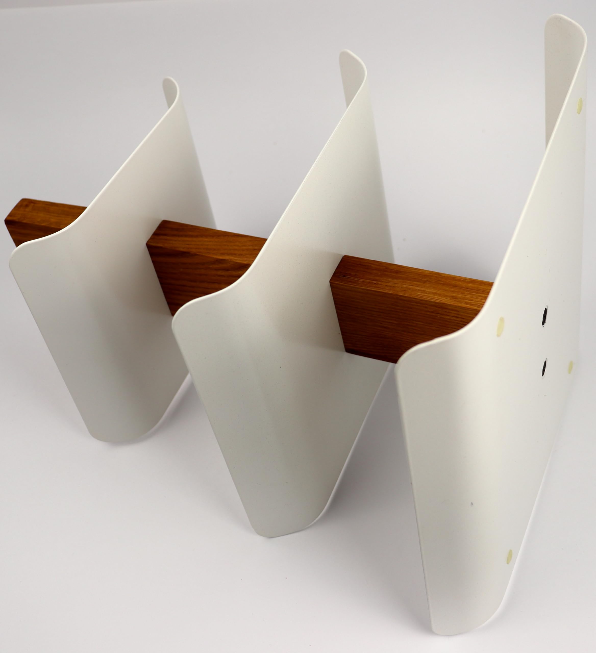 B4K 3-stöckige Etagere aus Holz und Metall, 33cm x 24cm | Obstschale und Servierplatte, Für Obst, Kuchen, Süßigkeiten, Für Brot und Snacks, Elegantes Design