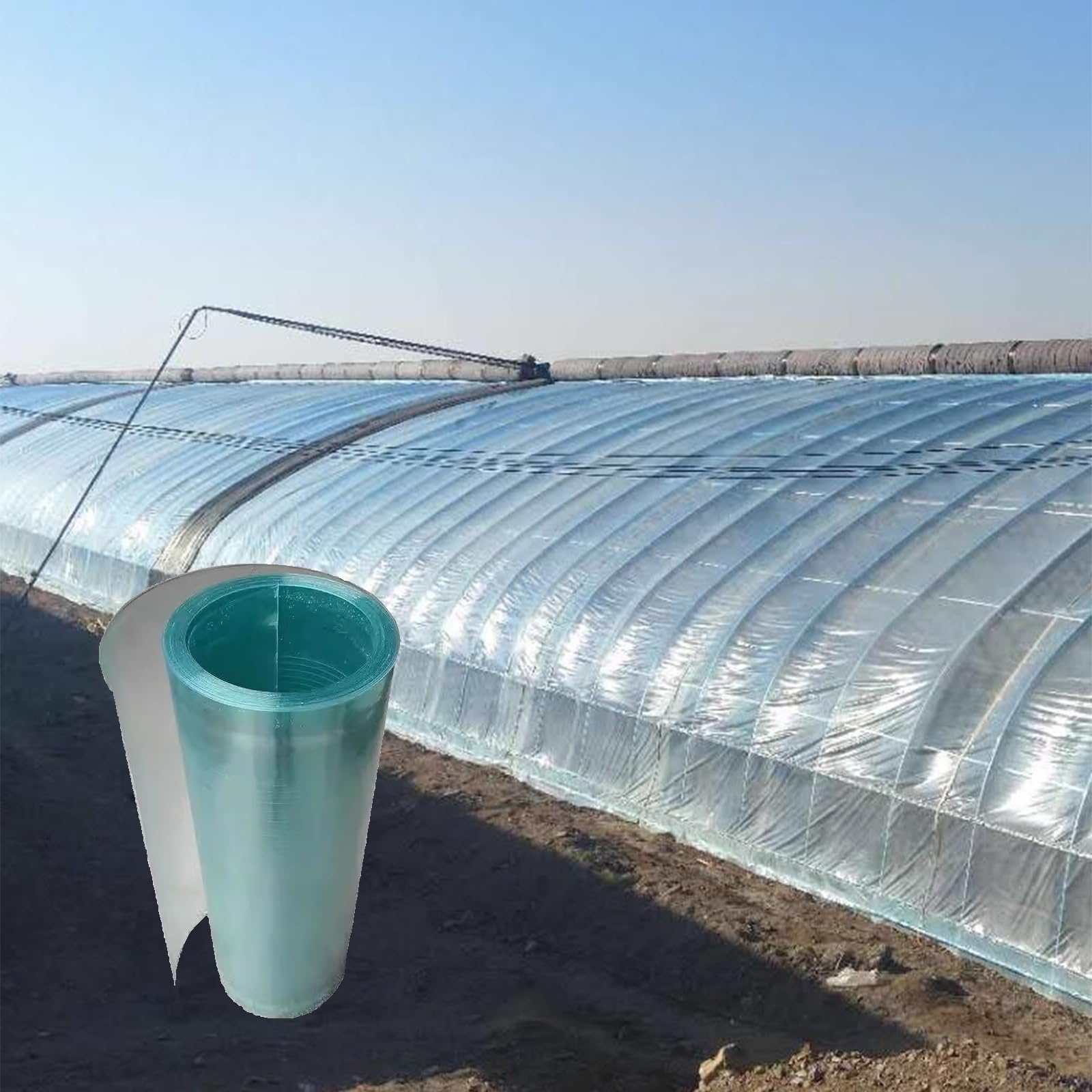 LFFH Clear Roofing Panels, 0.8mm Endurance Board Transparent Sunlight Sheet Impact Resistance Easier To Cut Bend For Roofs Canopies (Color : Clear, Size : 1x20m)