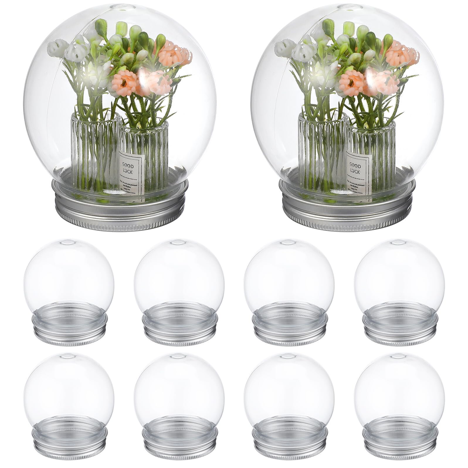 Globos de agua de plástico para manualidades DIY y bolas de nieve de navidad transparentes