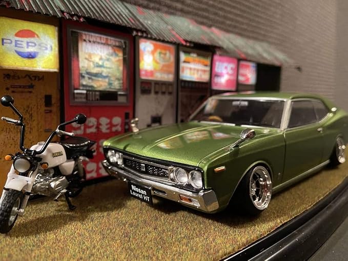 Amazon 1 24 国産名車コレクション ローレル カスタム ジオラマ ハヤシ ホイール 街道レーサー グラチャン 旧車 プラモデル 通販