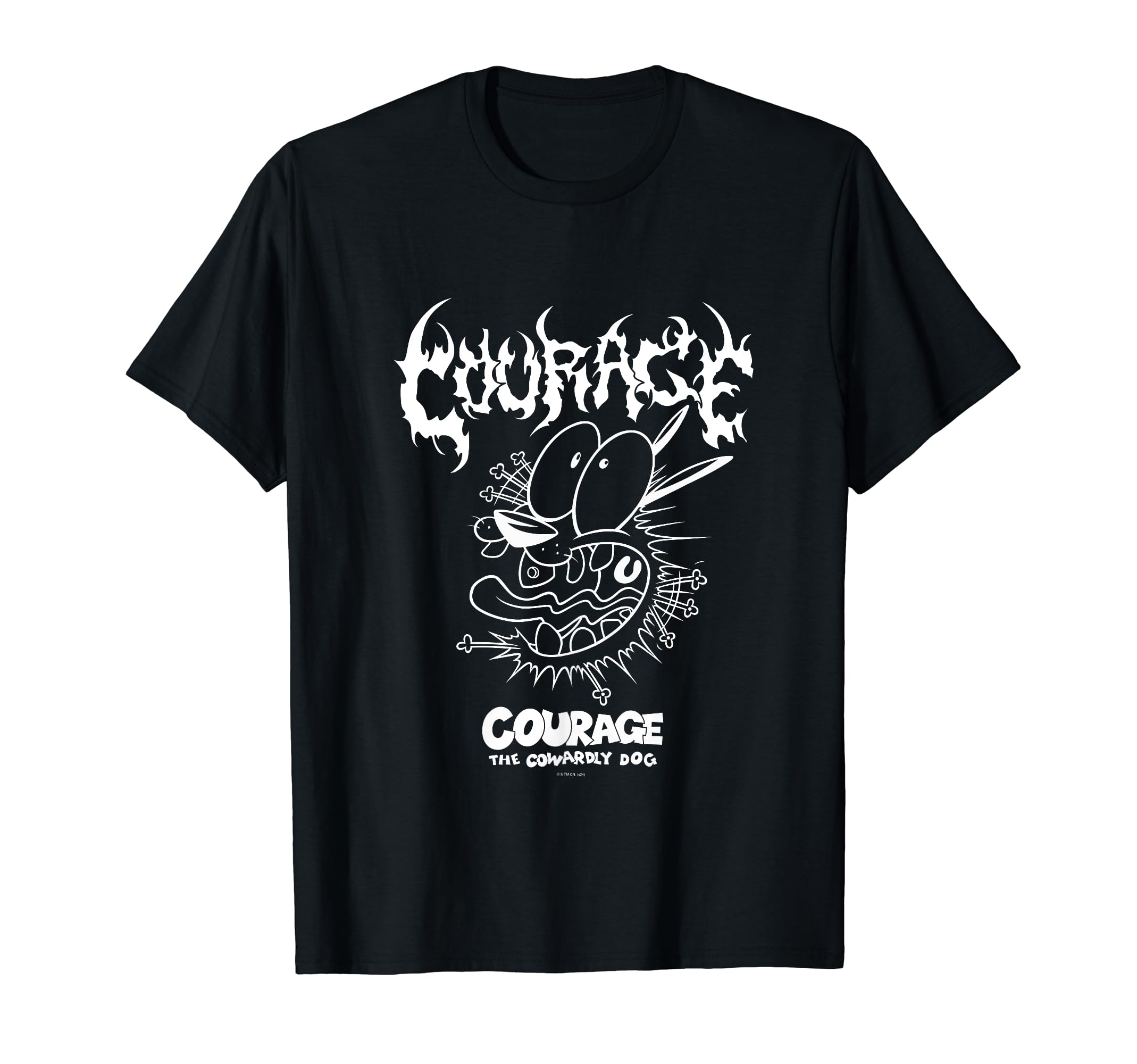 Courage The Cowardly Dog Extreme Metal T-Shirt