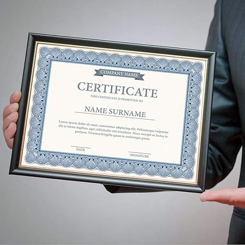 Vista 13 de Elite Blue & Blue Parchment Certificate Papers - Paquete de 100, compatible con impresoras láser y de inyección de tinta, para oficina, premios