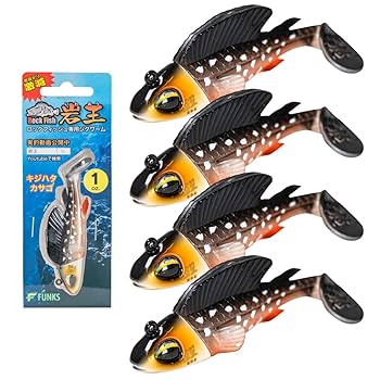Amazon | 4個セット FUNKS 岩王 ハゼ ロックフィッシュ 爆釣