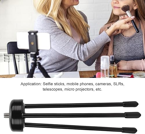 Miniatura 2 de Soporte de trípode portátil para teléfono celular, mini trípode de mesa para teléfonos celulares, cámaras, telescopios SLR, micro proyectores,