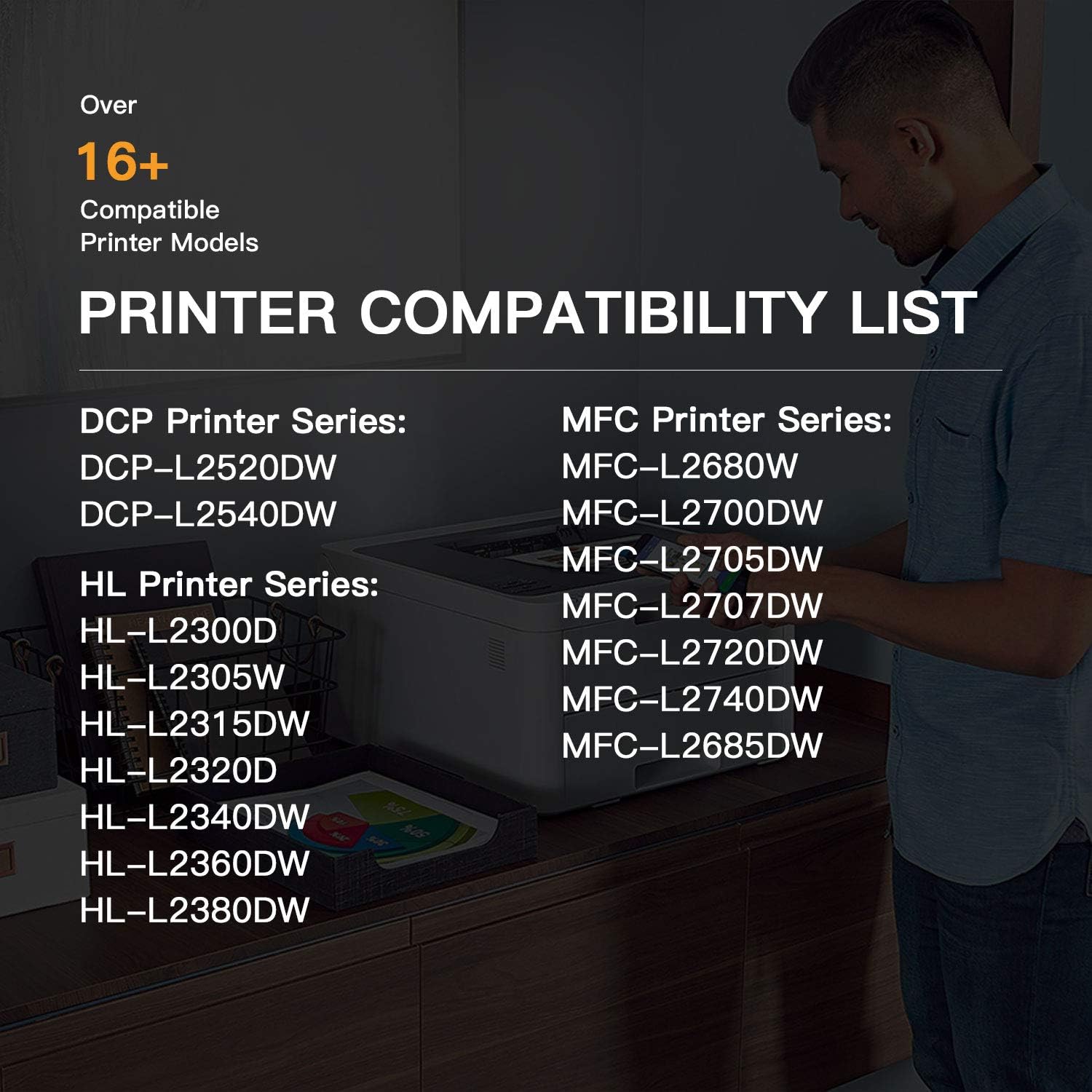 E-Z Ink (TM Compatible Drum Unit (Not Toner) Replacement for Brother DR630 DR 630 to Compatible with DCP-L2520DW DCP-L2540DW HL-L2300D HL-L2305W HL-L2320D HL-L2340DW HL-L2380DW HL-L2680W (2 Pack)