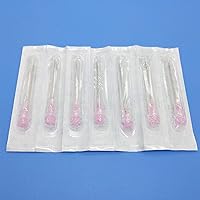 Vista 3 de Paquete de 100 accesorios desechables Luer Lock de calibre 18 de 1.5 pulgadas, envueltos individualmente