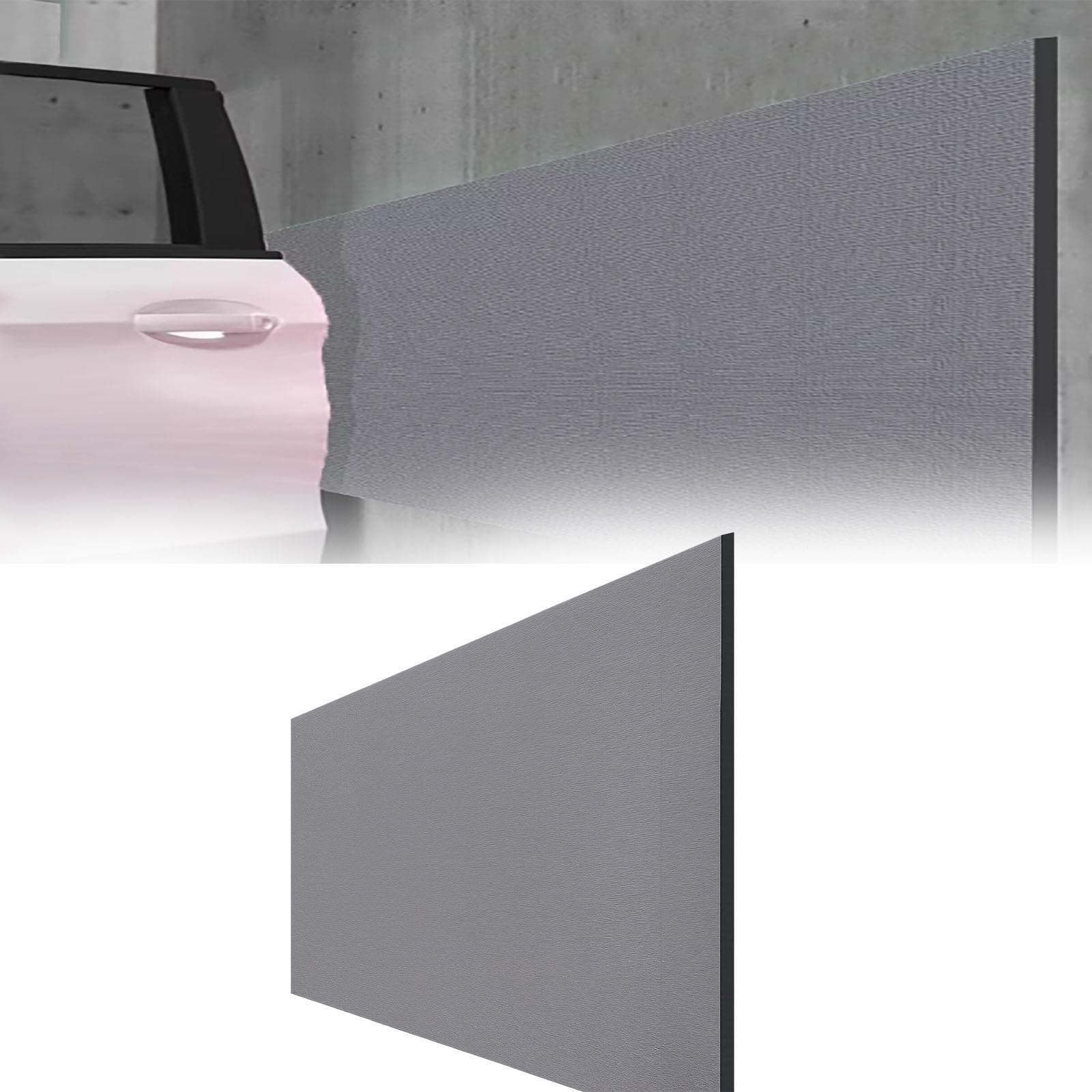 Protector Pared Garaje Protector de Espuma Suave para Pared de Garaje/Almohadilla de Parachoques de Pared para Puerta de Coche para estacionamiento(Darkgray,W 20 CM L 20 M)