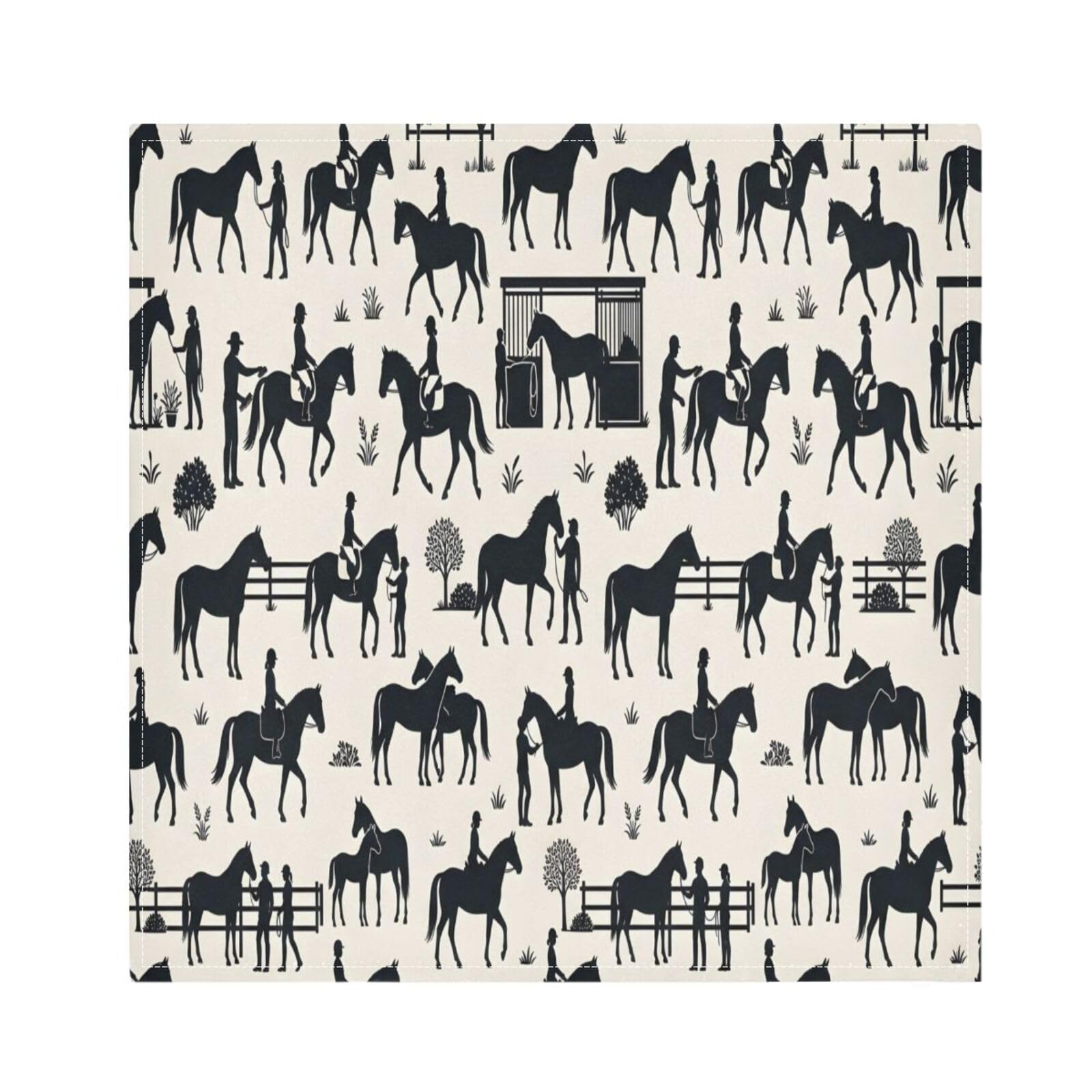 Ttgoth Sharks Cloth Napkin Set of 6 Washable & Reusable Dinner Napkins for Dining Table, Banquets, Wedding, Party, 50x50 cm
