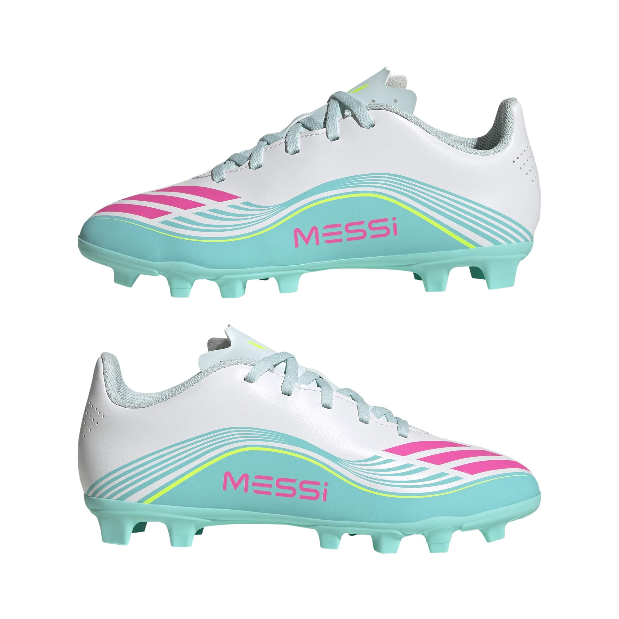 adidas Unisex Kids' Bota de fútbol F50 Messi Club césped Natural seco y multisuperficie