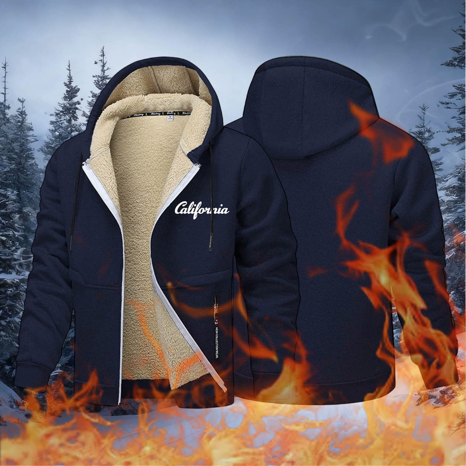 Generisch Fahrrad Jacke Fleece-Sweatshirt mit Buchstabendruck. Gemütliche bequeme für den Alltag. Vielseitige Schichtoption lässige Outfits.
