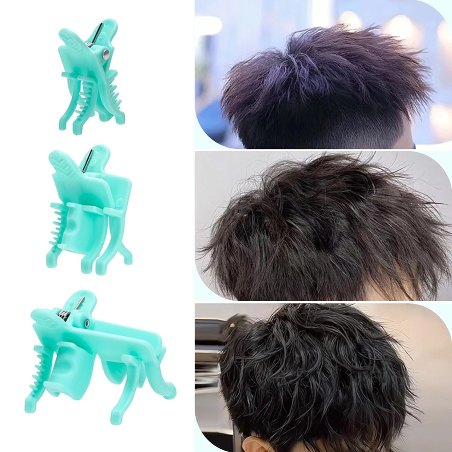 25 Volumizing Hair Clips Multipurpose Men ' s Perm Styling Tools Perm Insulation for All Type Volumizing Clip