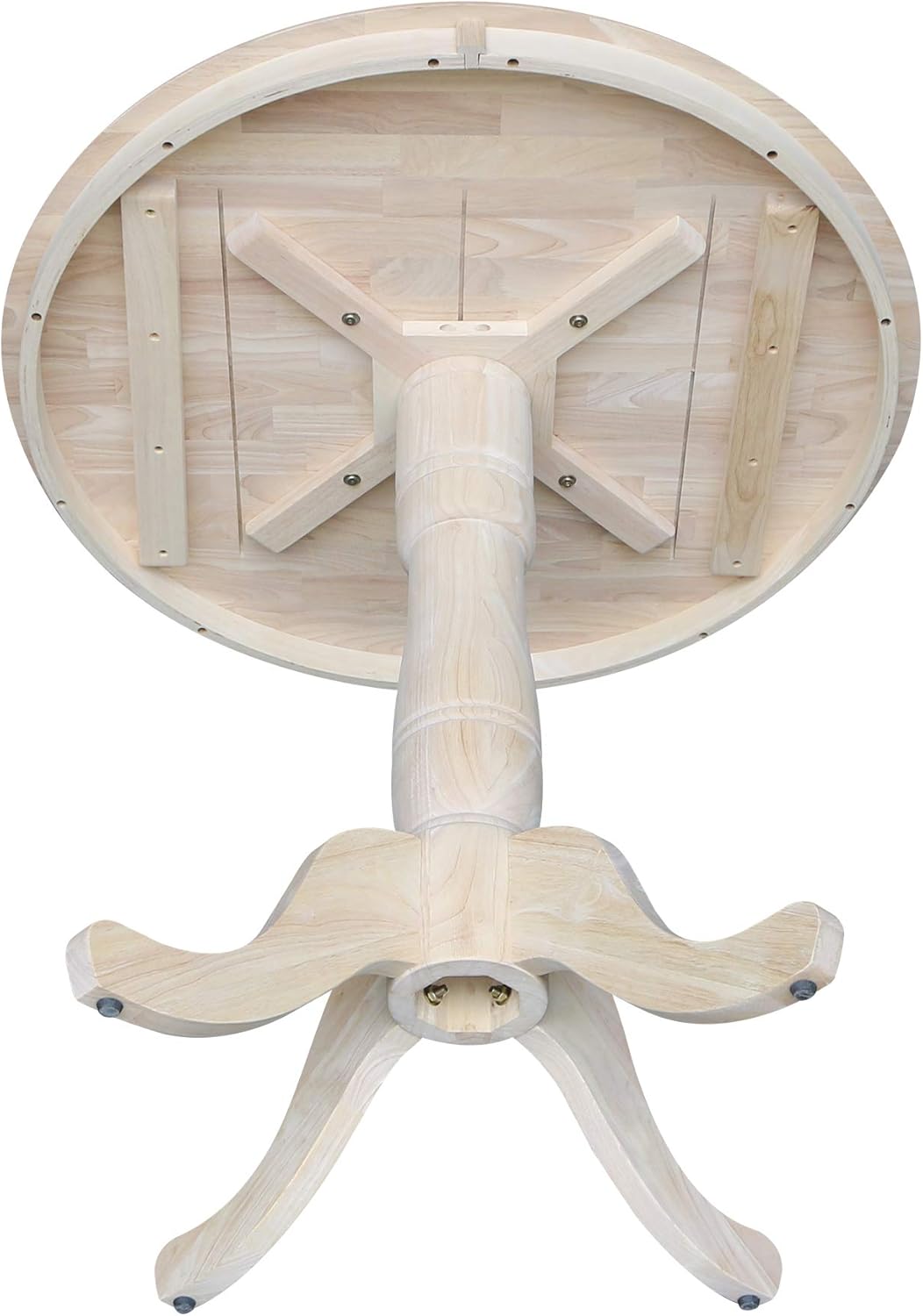 International Concepts Round Top Adjustable Pedestal Table, Standard/Counter Height, 36-Inch - Tables