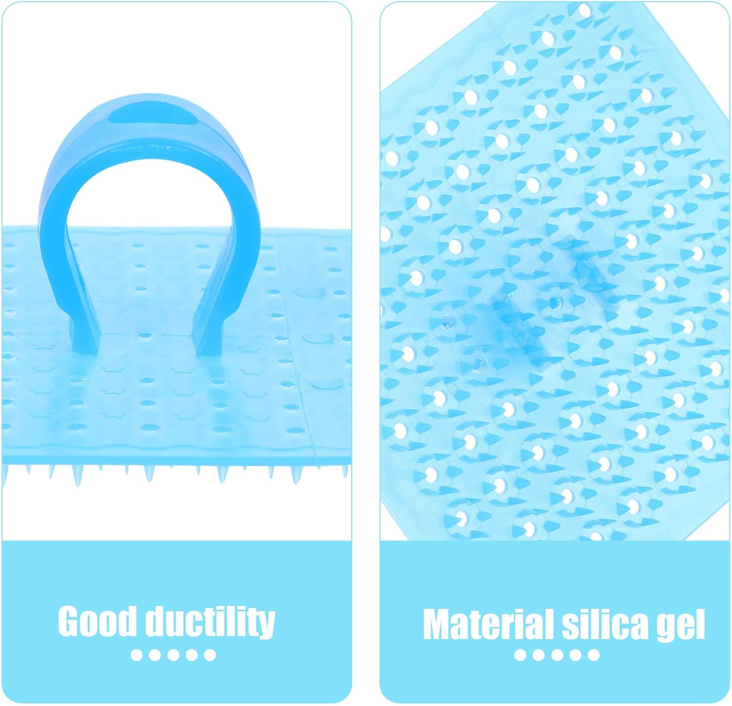 10pcs Blue Vegetable Cleaning Brush Set with Flexible Silicone Bristles, Multi-Function Fruit and Kitchen Scrubbers for Sink Use and Food Washing
