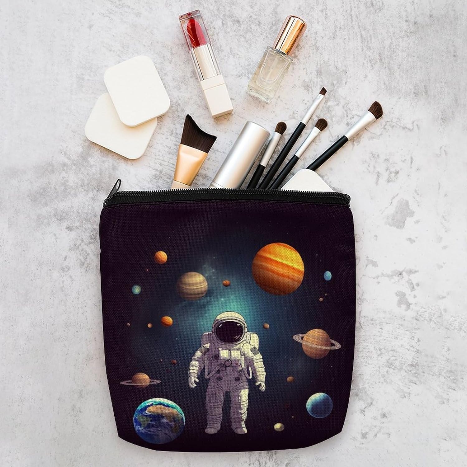 Astronaut Makeup Bag Cosmetic Bag image 4
