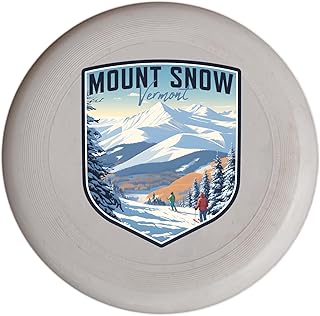 Mount Snow Vermont Design B Souvenir Frisbee Flying Disc 4-Pack