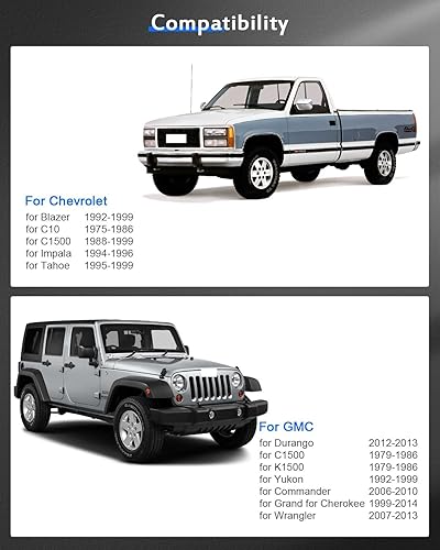 Miniatura 3 de ECCPP 4 adaptadores de rueda de 6 lengüetas de 2 pulgadas de 5 x 5 a 6 x 5.5 14 x 1.5 3.075 in, color plateado, compatible con Jeep Commander