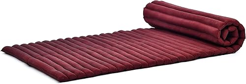 Leewadee colchón tailandés enrollable para cama de invitados, tapete de yoga, para masaje tailandés, ecológico, orgánico y natural.
